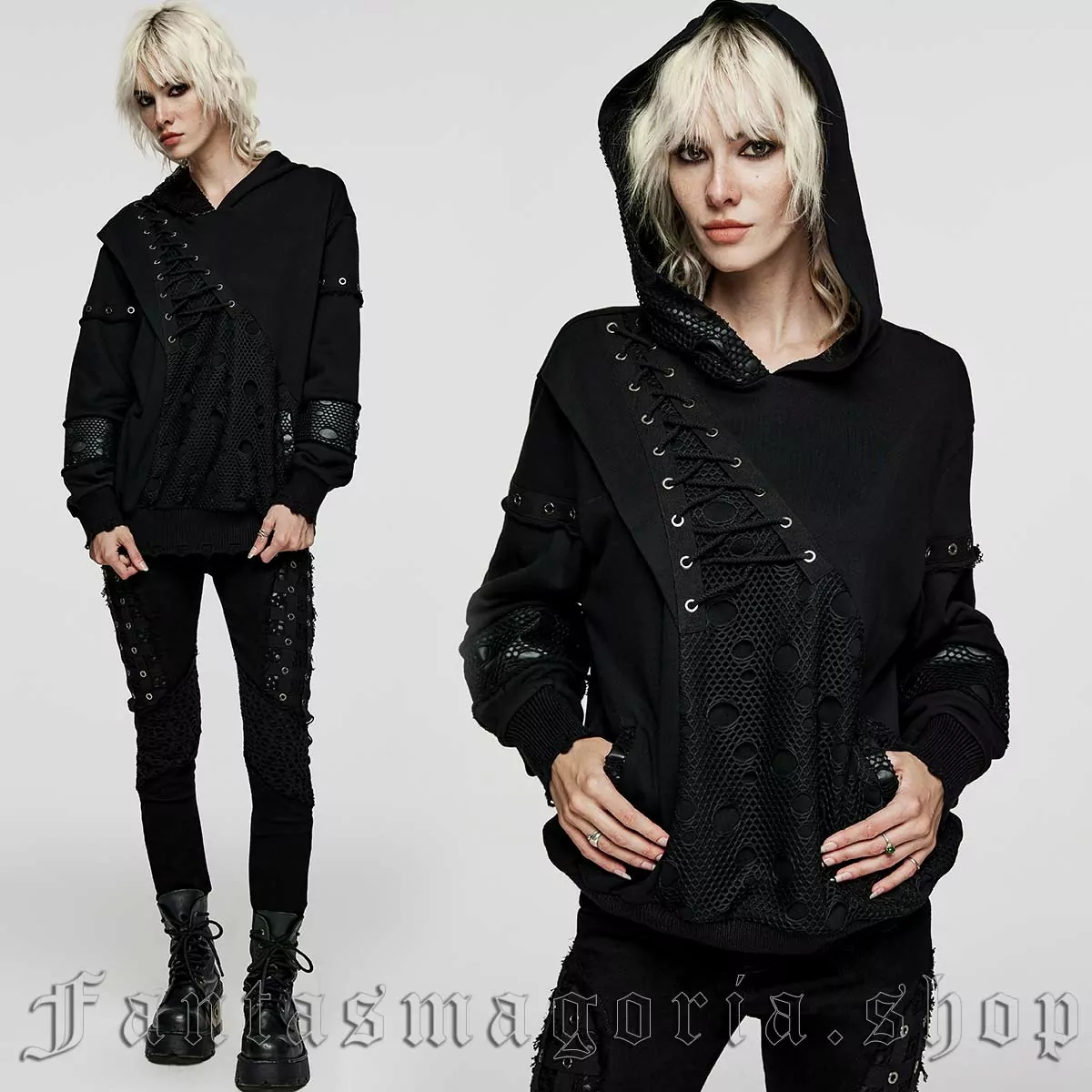 Punk Rave Batcave Hoodie - Image 4