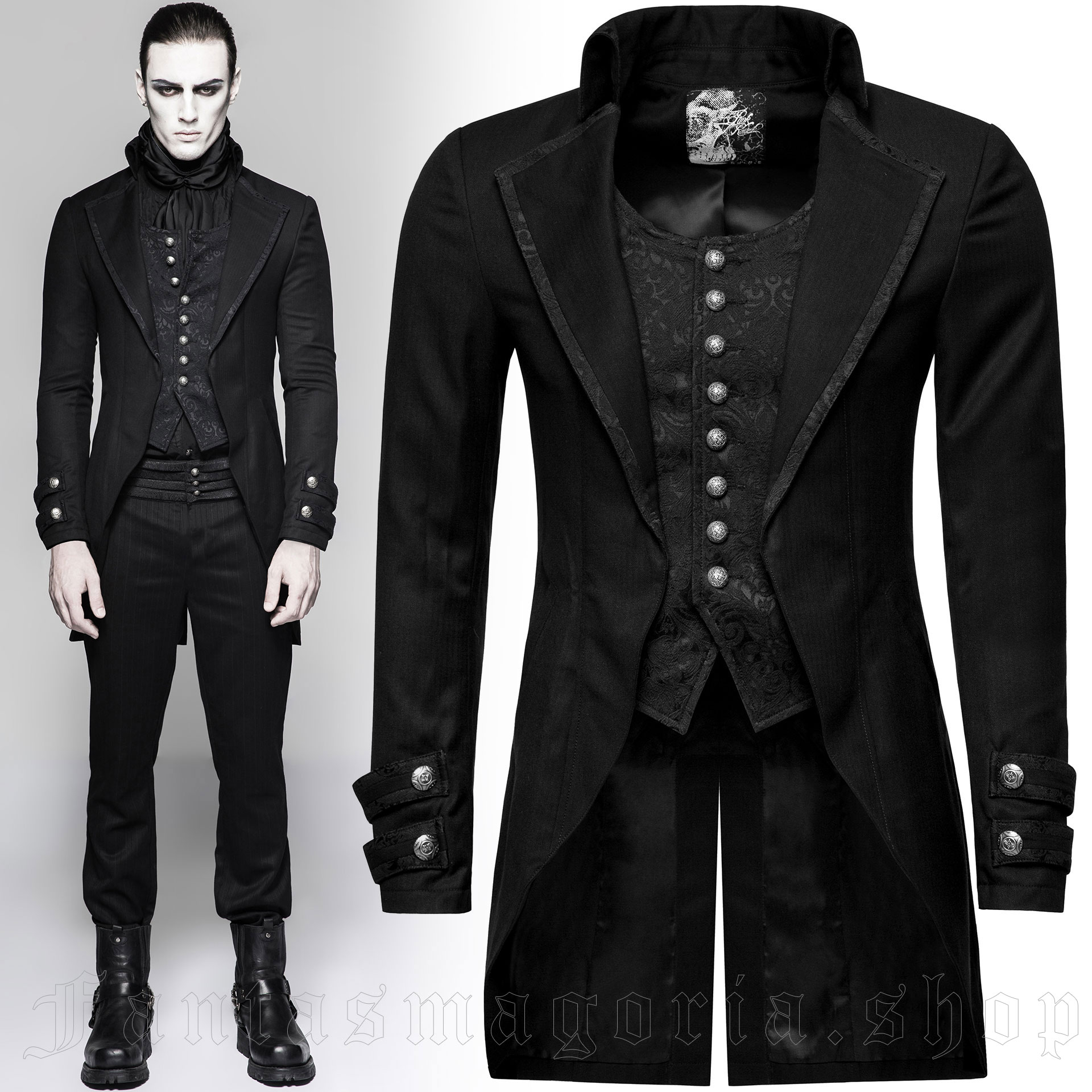 Punk Rave Black Cardinal Jacket