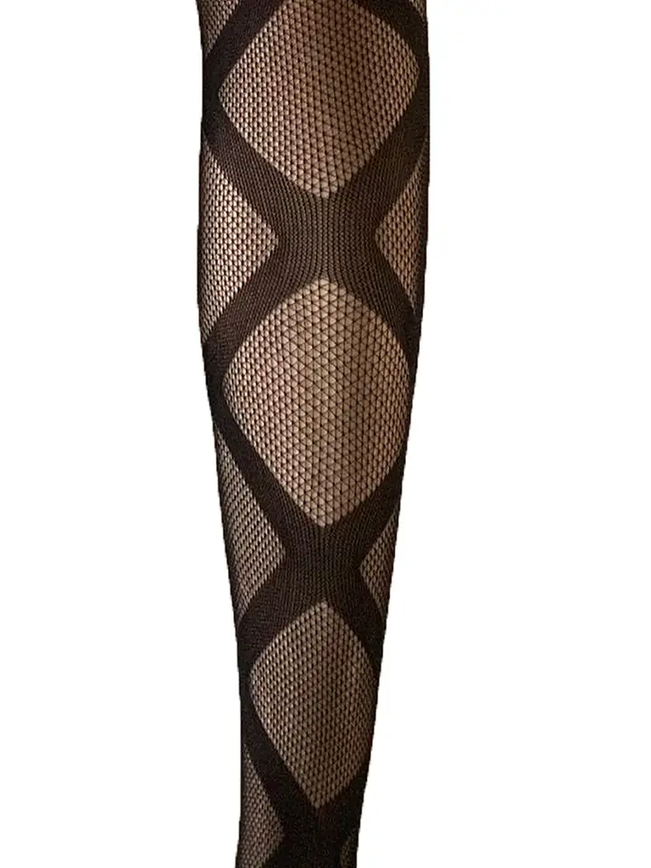 Laced Fishnet Tights – Bild 2