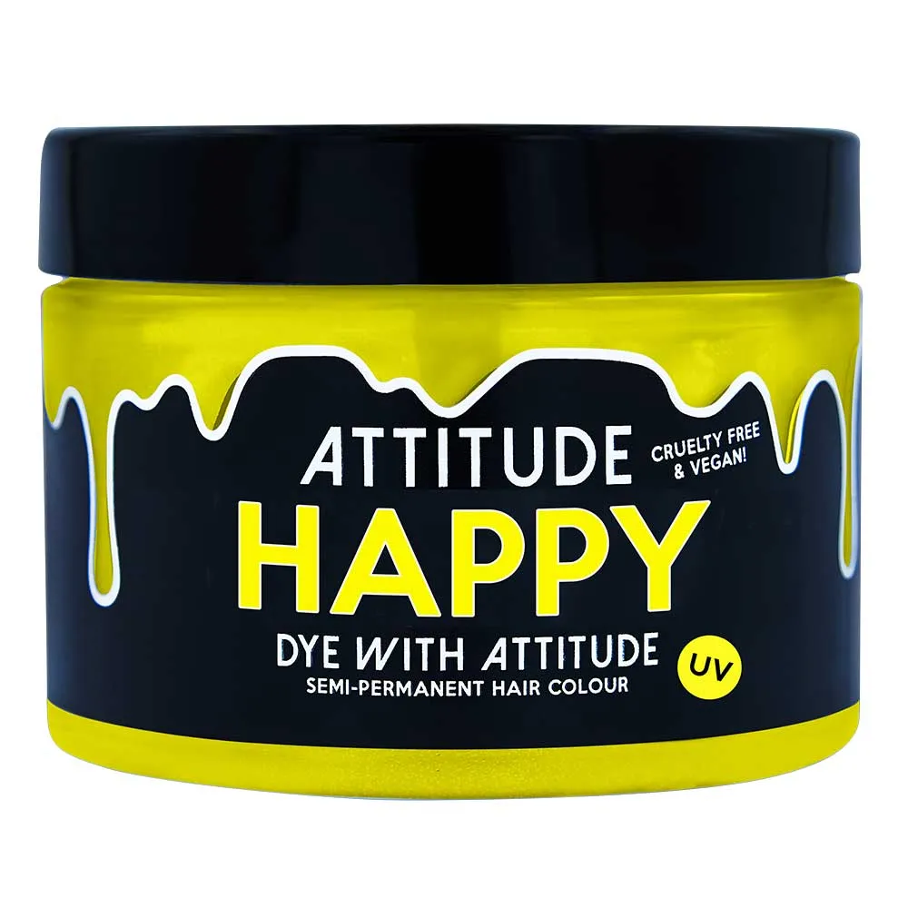 Attitude Happy UV Yellow Hair Dye – Bild 4