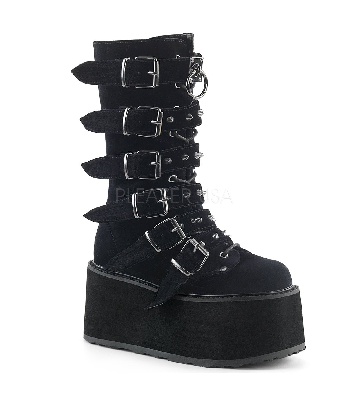 DemoniaCult Stiefel Damned 225 Samt Nyctophilia Gothic Shop Hamburg