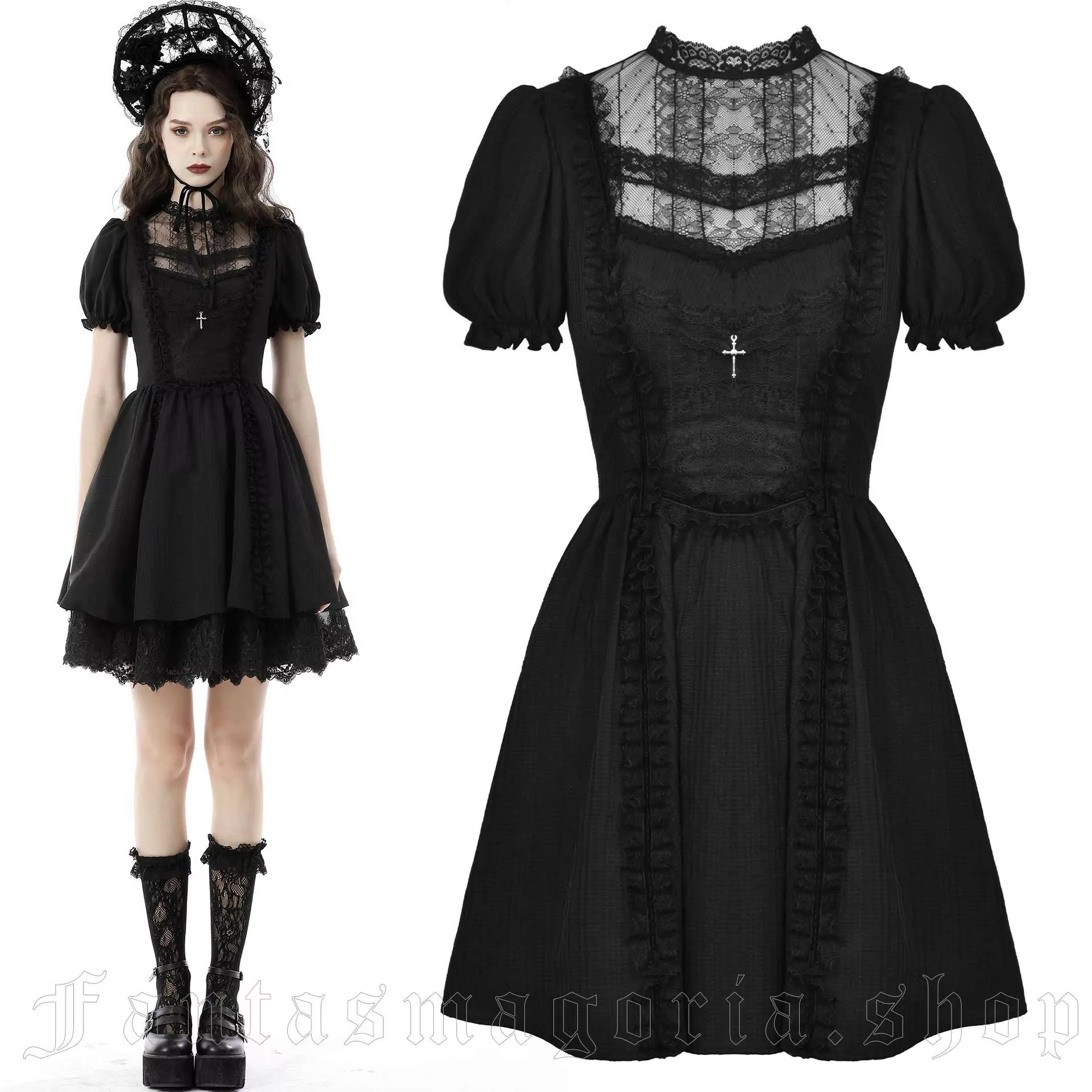 Dark in Love Oh So Modest Dolly Dress