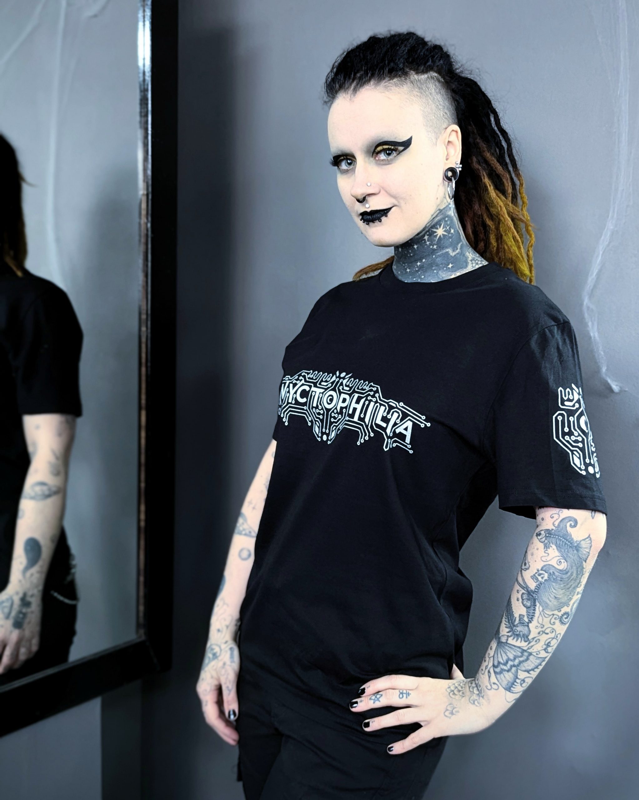 Nyctophilia T-Shirt Limited Cyber Edition Silber