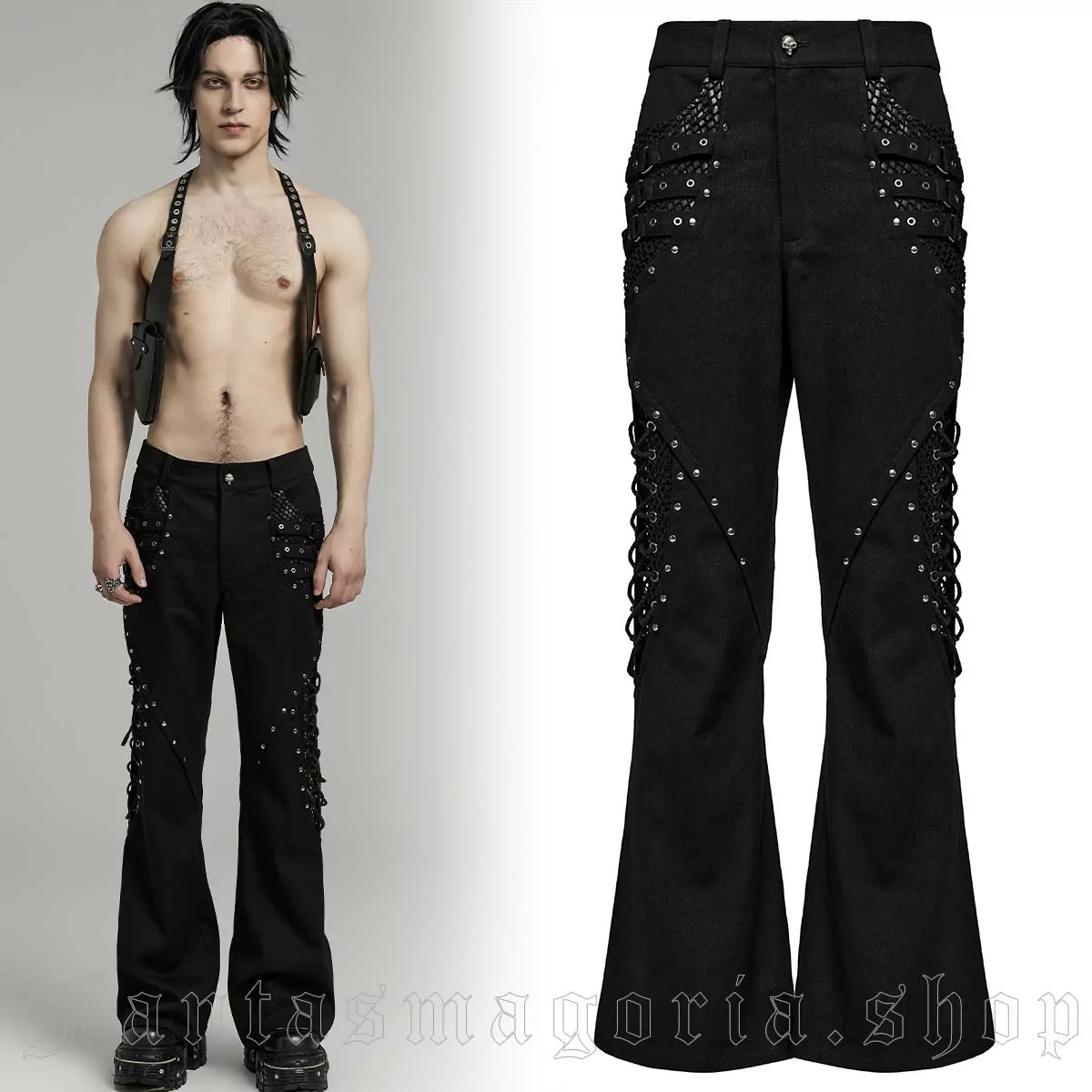 Punk Rave Xtraterrestrial Flared Trousers