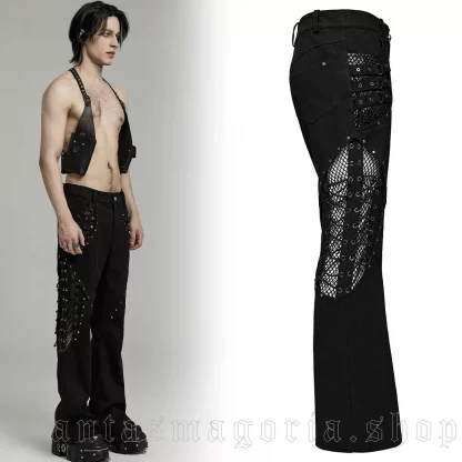 Punk Rave Xtraterrestrial Flared Trousers – Bild 3