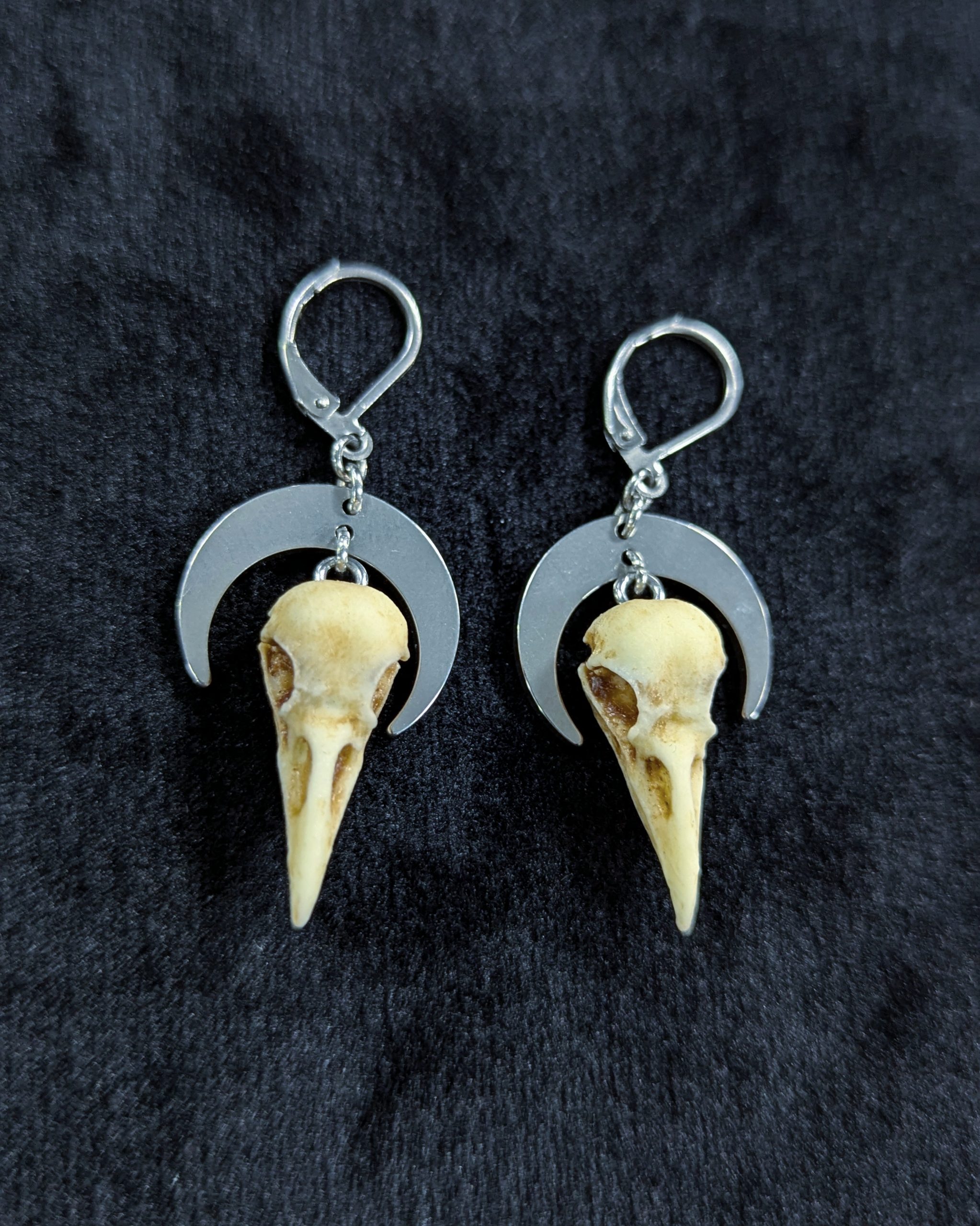 Mystery Creation Ohrringe Raven Moon natur