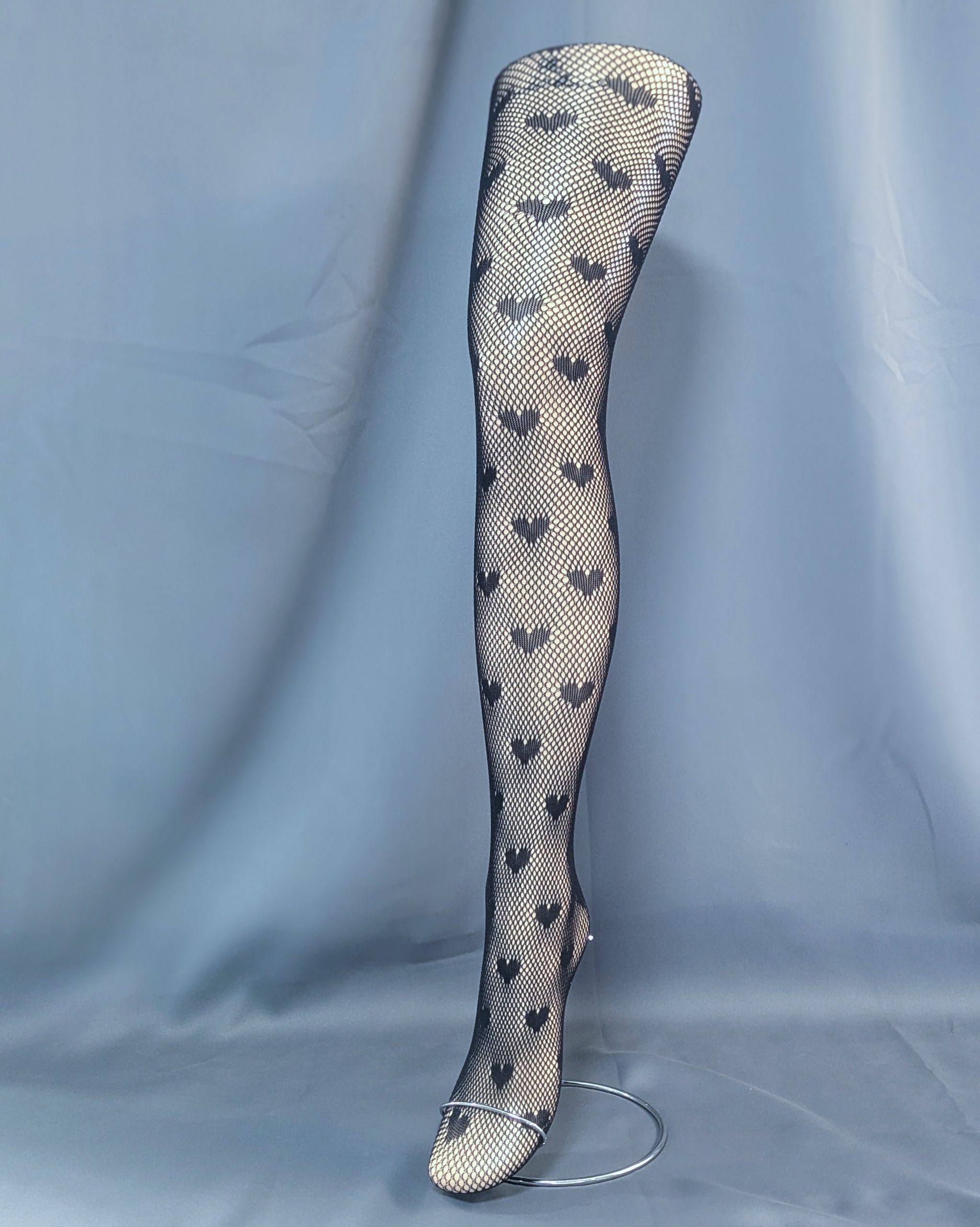Heart Fishnet Tights