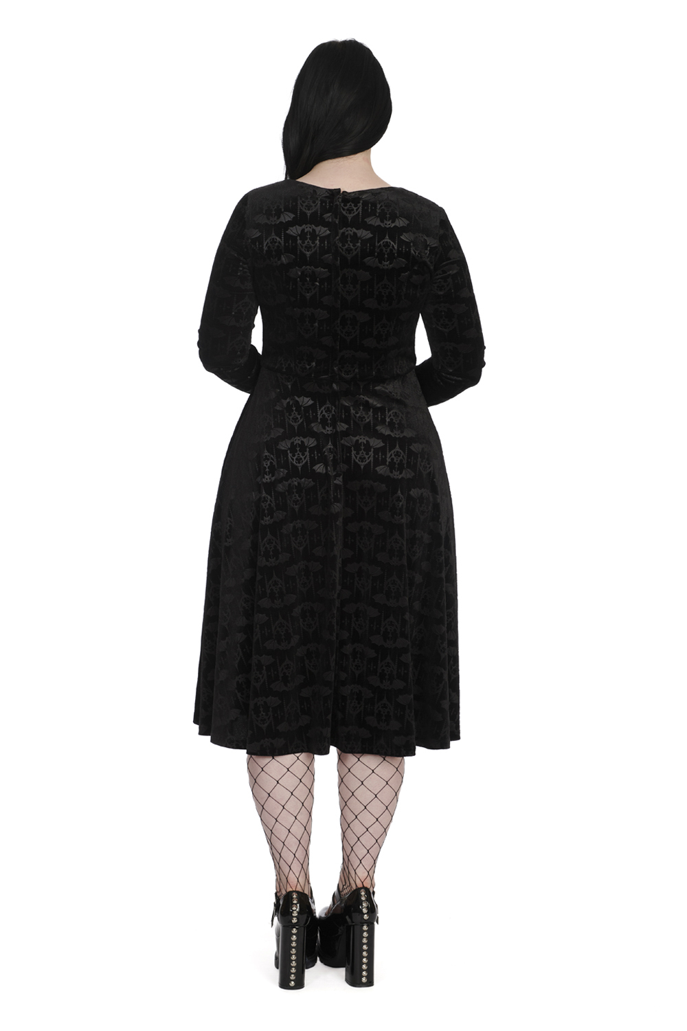Banned Velvet Bat Flare Dress - Image 3