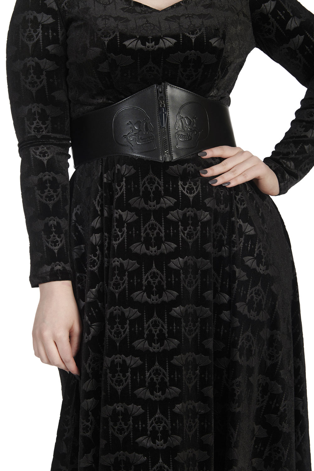 Banned Velvet Bat Flare Dress - Image 4