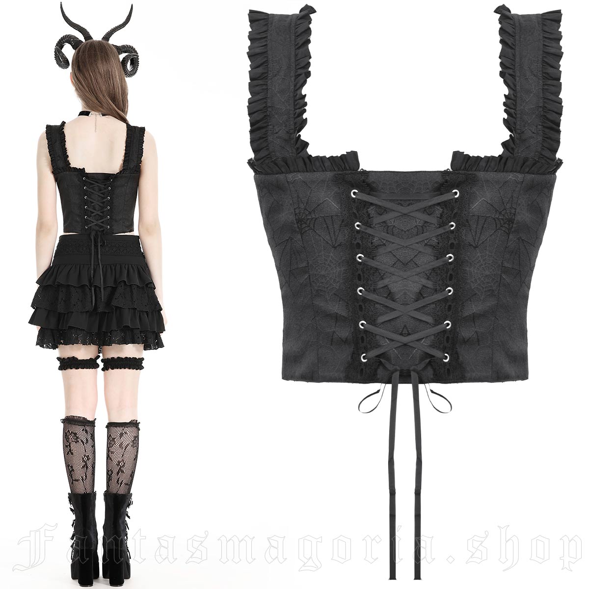 Dark in Love Coffin Doll Corset Top – Bild 2