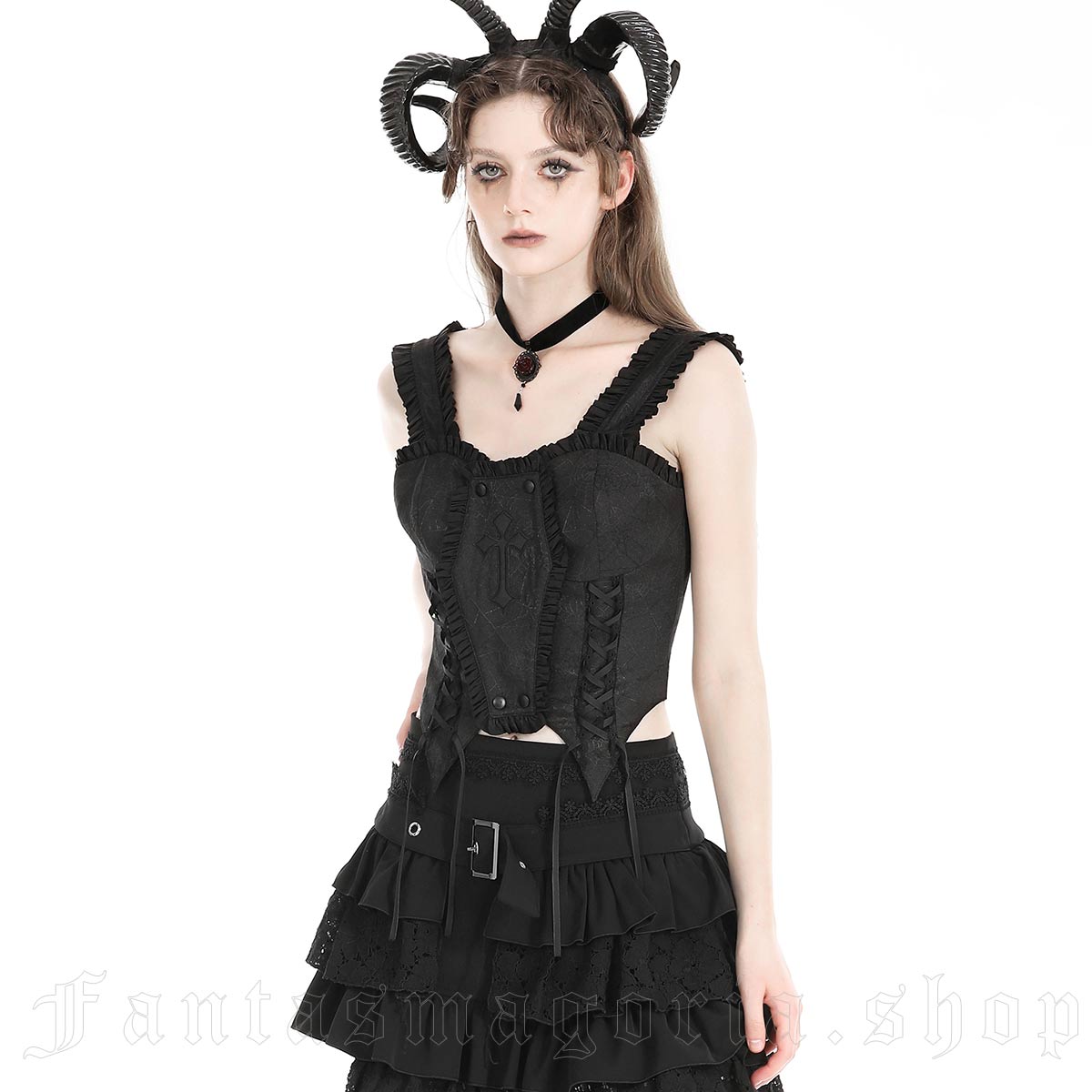 Dark in Love Coffin Doll Corset Top – Bild 3