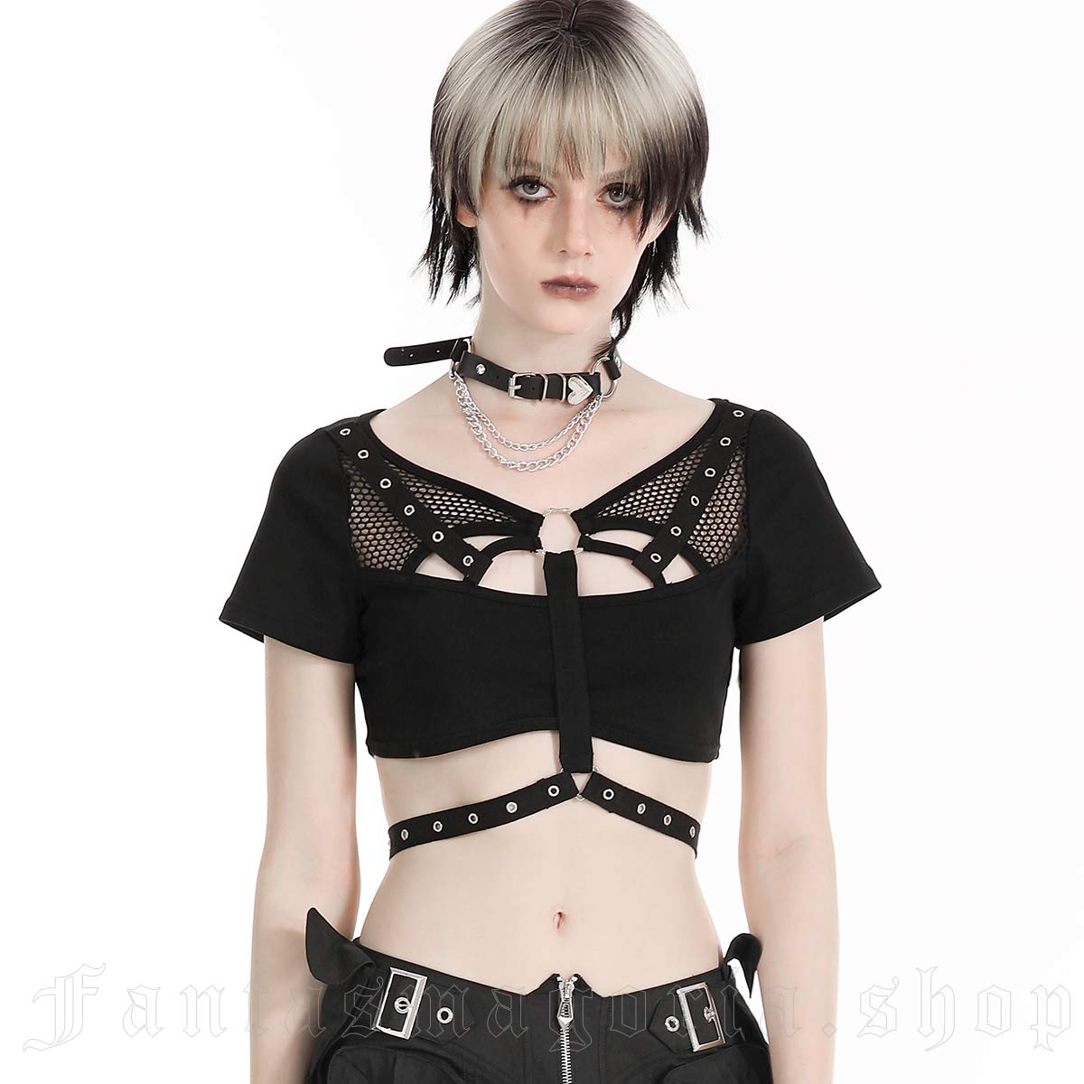 Dark in Love Techno Ninja Crop Top – Bild 3