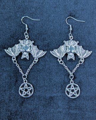 Easure Pentagram Bat Earrings (Paar)