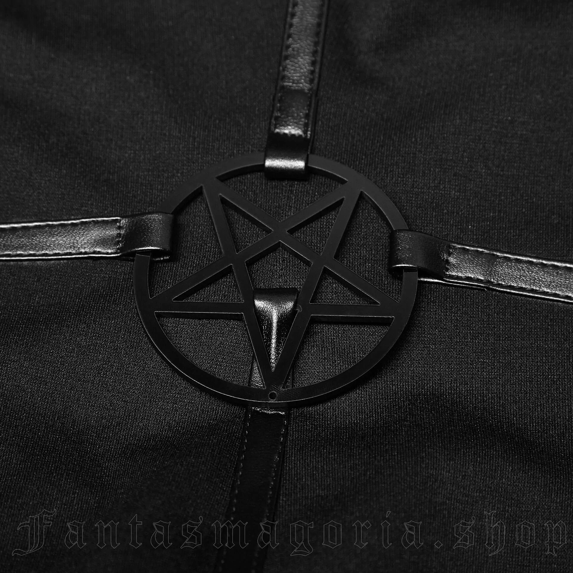 Punk Rave Black Pentagram Dress – Bild 5