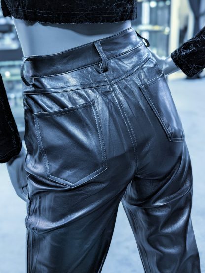Meril Faux Leather Pants - Image 4