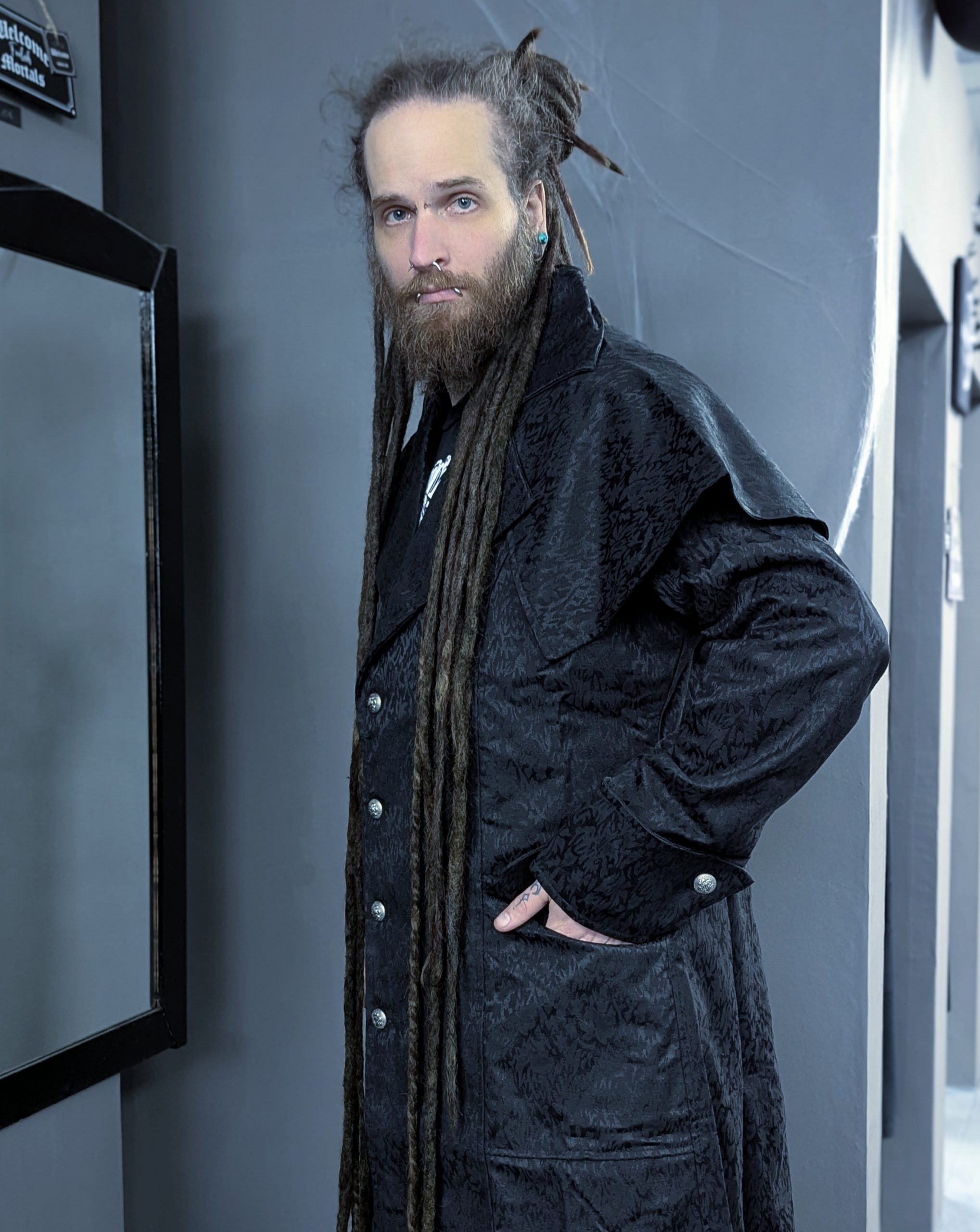 Archibald Jacquard Long Coat - Image 3