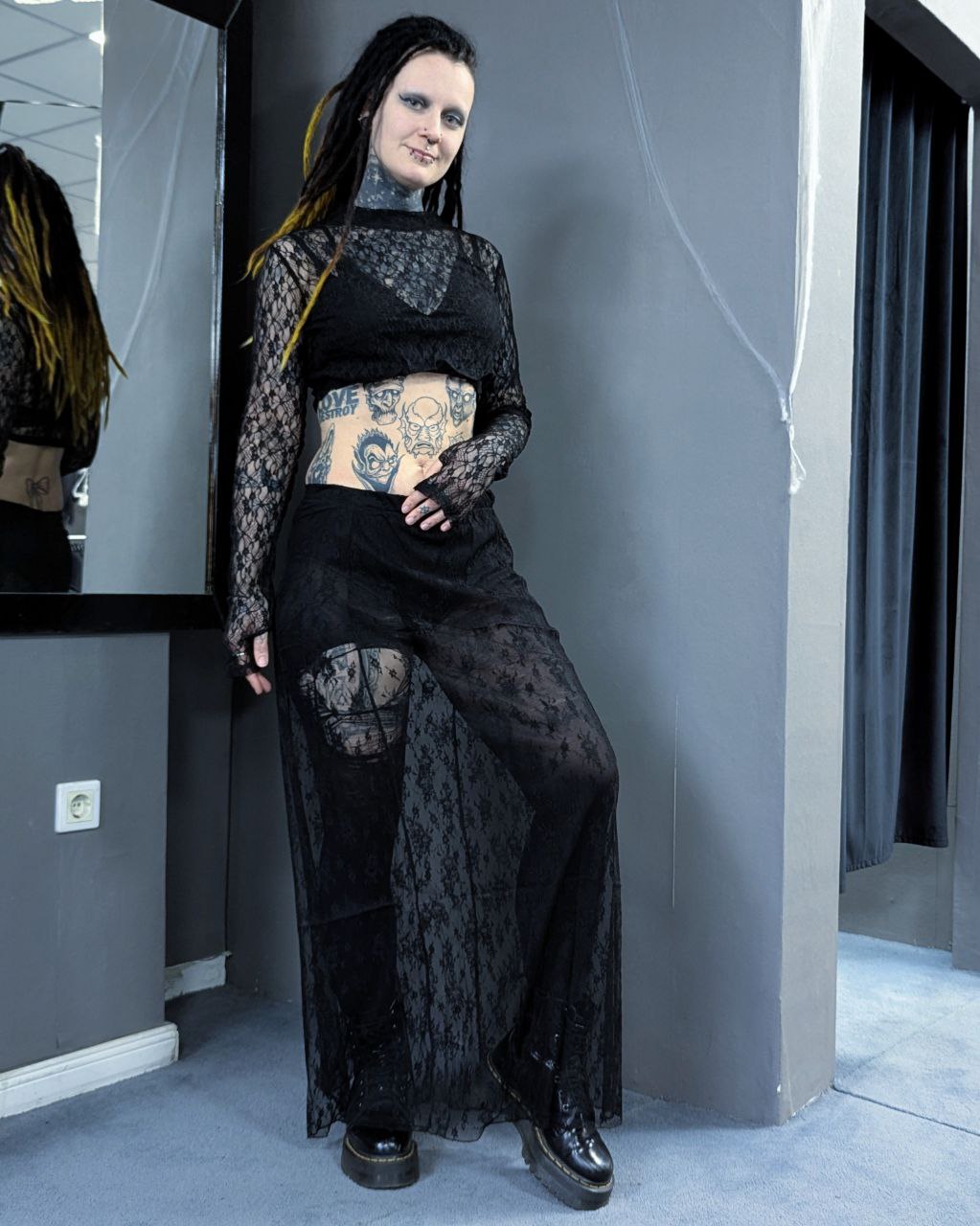 Cardena Lace Skirt with Pants