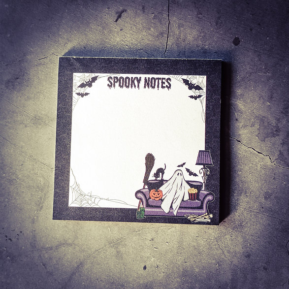 Dunkle.Seelen.Liebe Notizblock Spooky Coziness klein