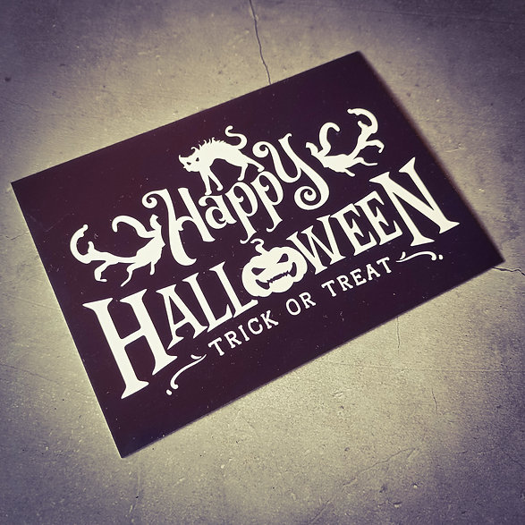 Dunkle.Seelen.Liebe Happy Halloween Postkarte – Bild 2