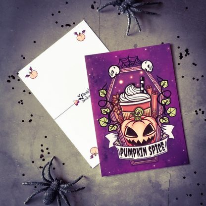 Dunkle.Seelen.Liebe Pumpkin Spice Postkarte