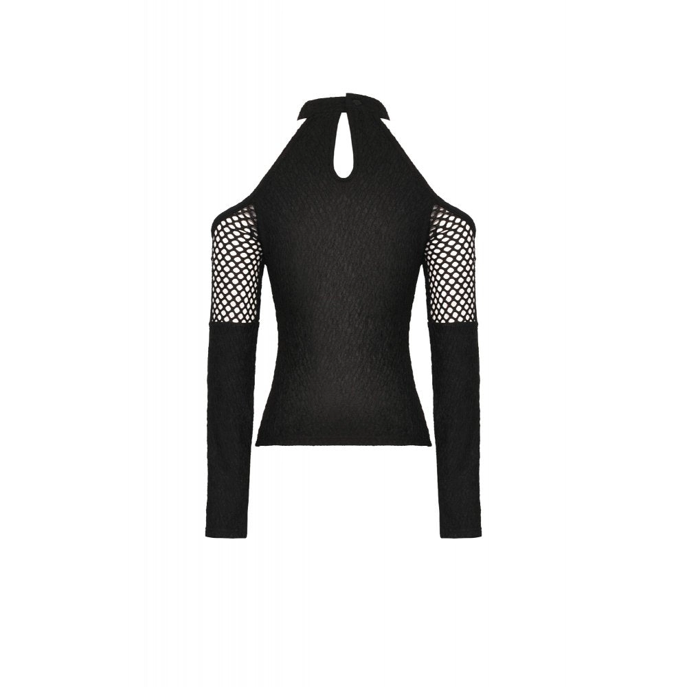 Dark in Love Kadin Off Shoulder Shirt – Bild 7