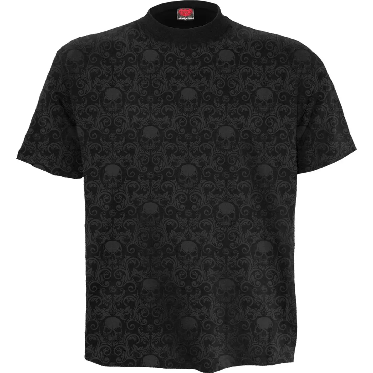 Spiral Ornament Skull T-Shirt