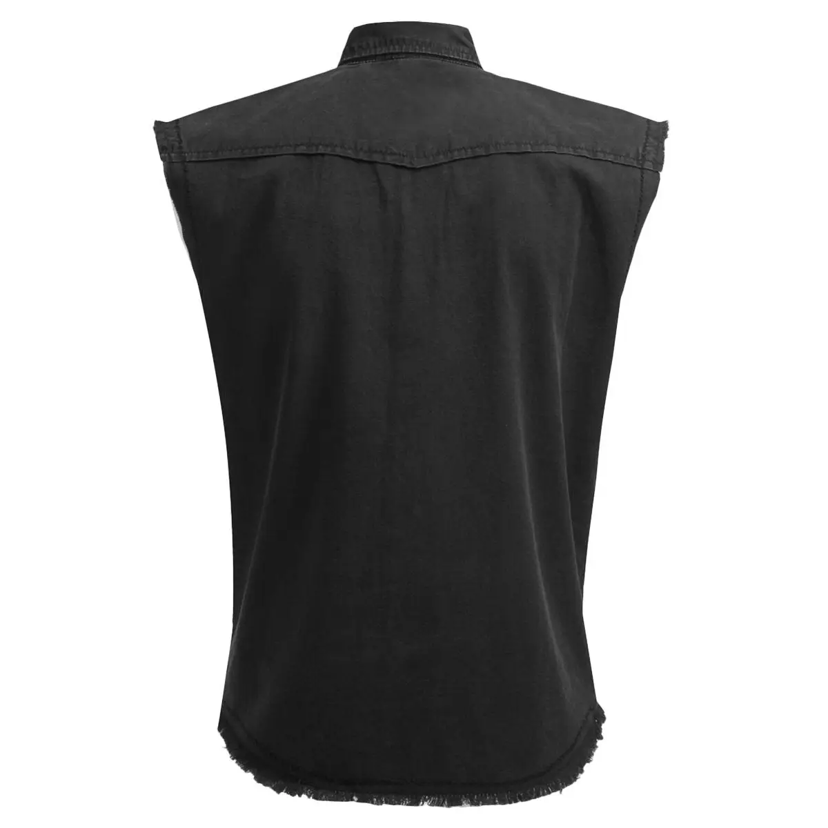 Spiral Sleeveless Waistcoat Stone Washed - Image 2