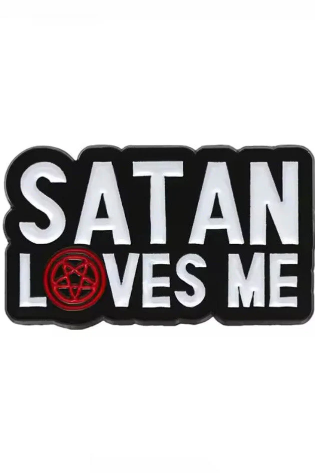 Easure Satan Loves Me Pin