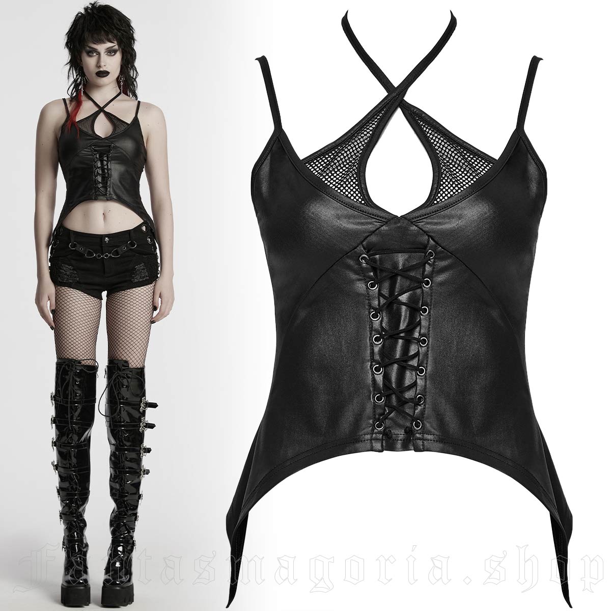 Punk Rave Katana Strappy Top