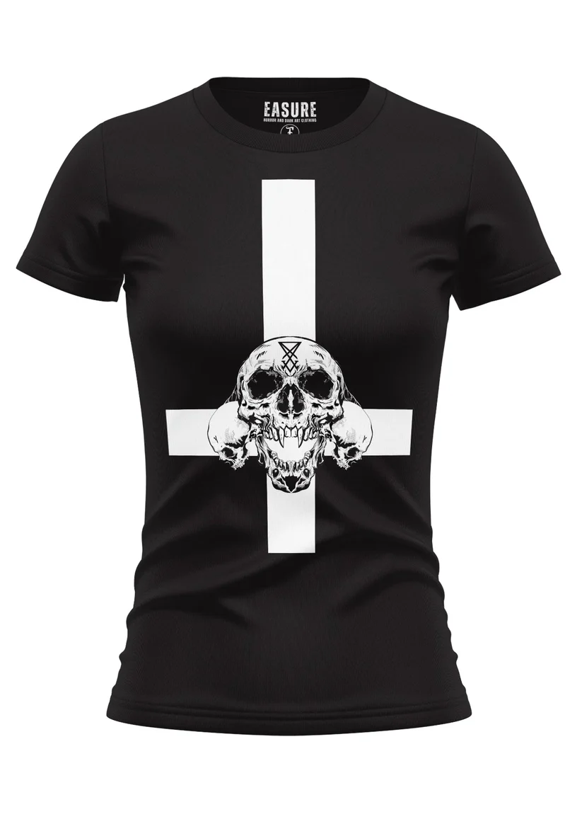 Easure Inverted Cross Girlie T-Shirt