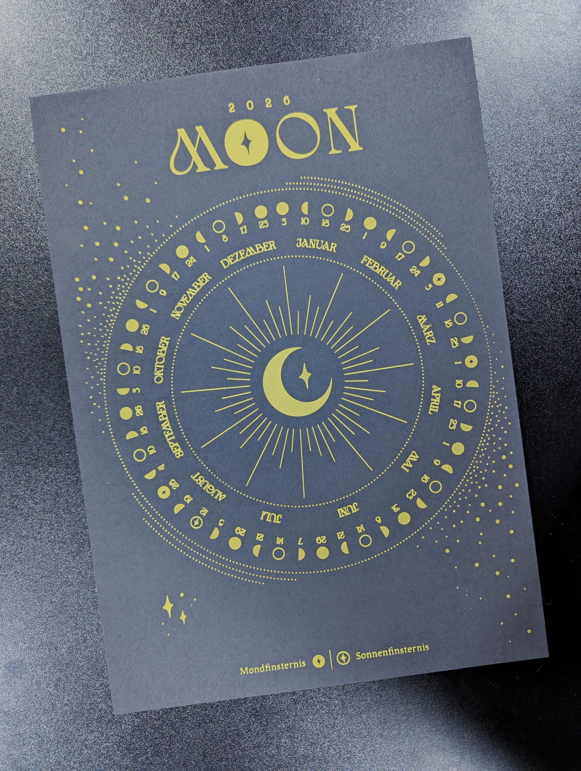 Mondkalender Gold 2026