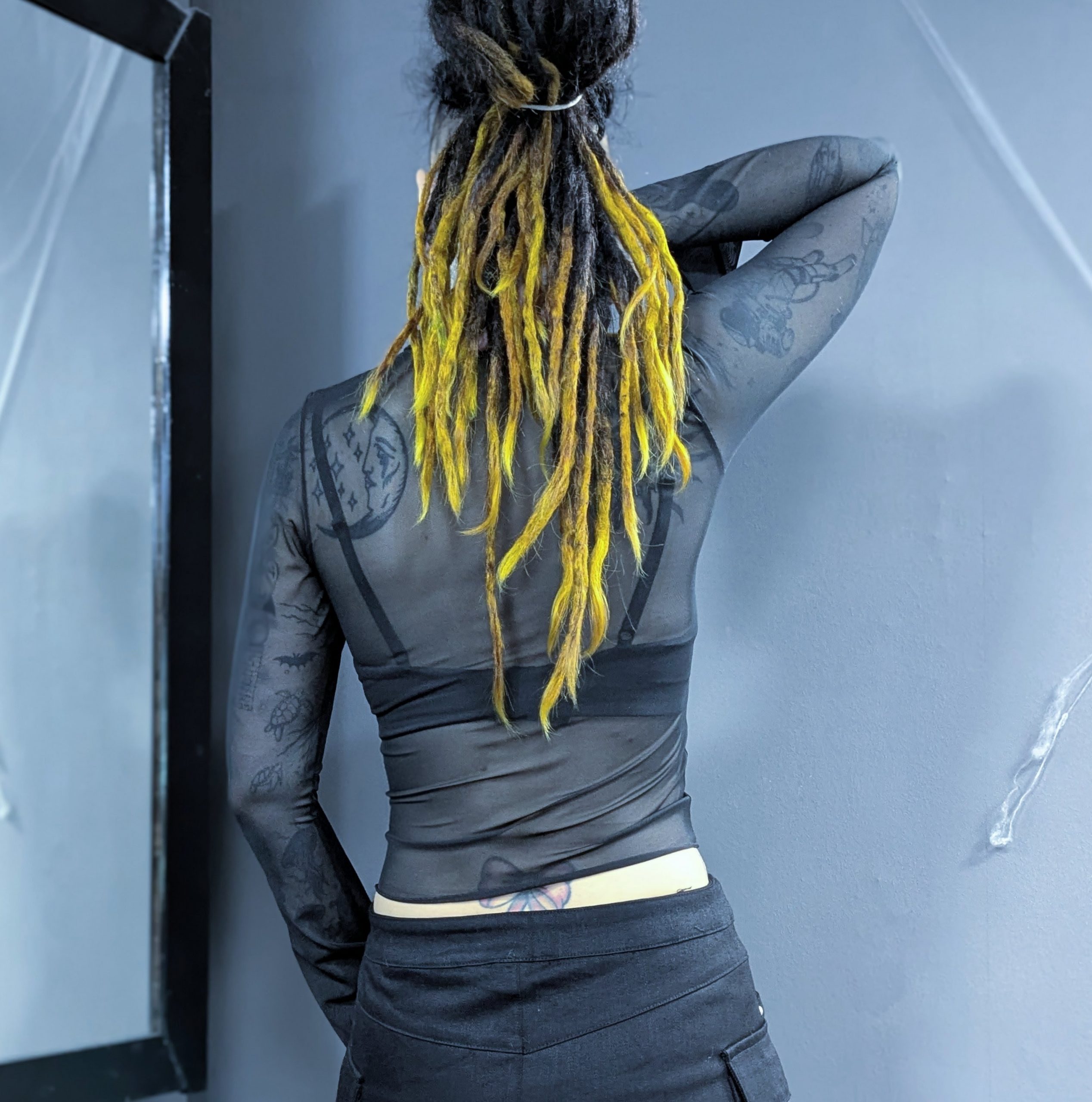 Daphne High Neck Mesh Longsleeve – Bild 2