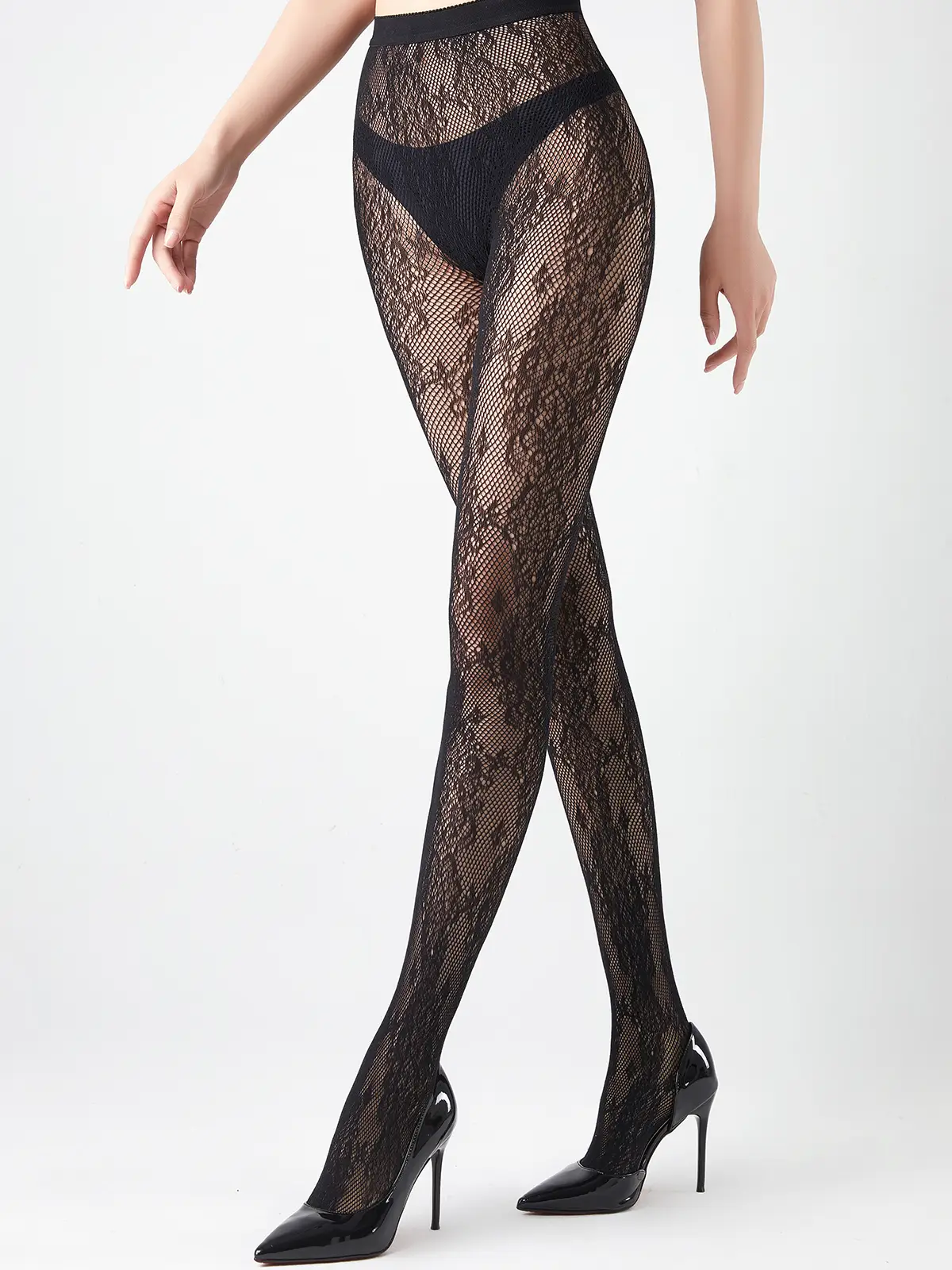 Brocade Lace Tights