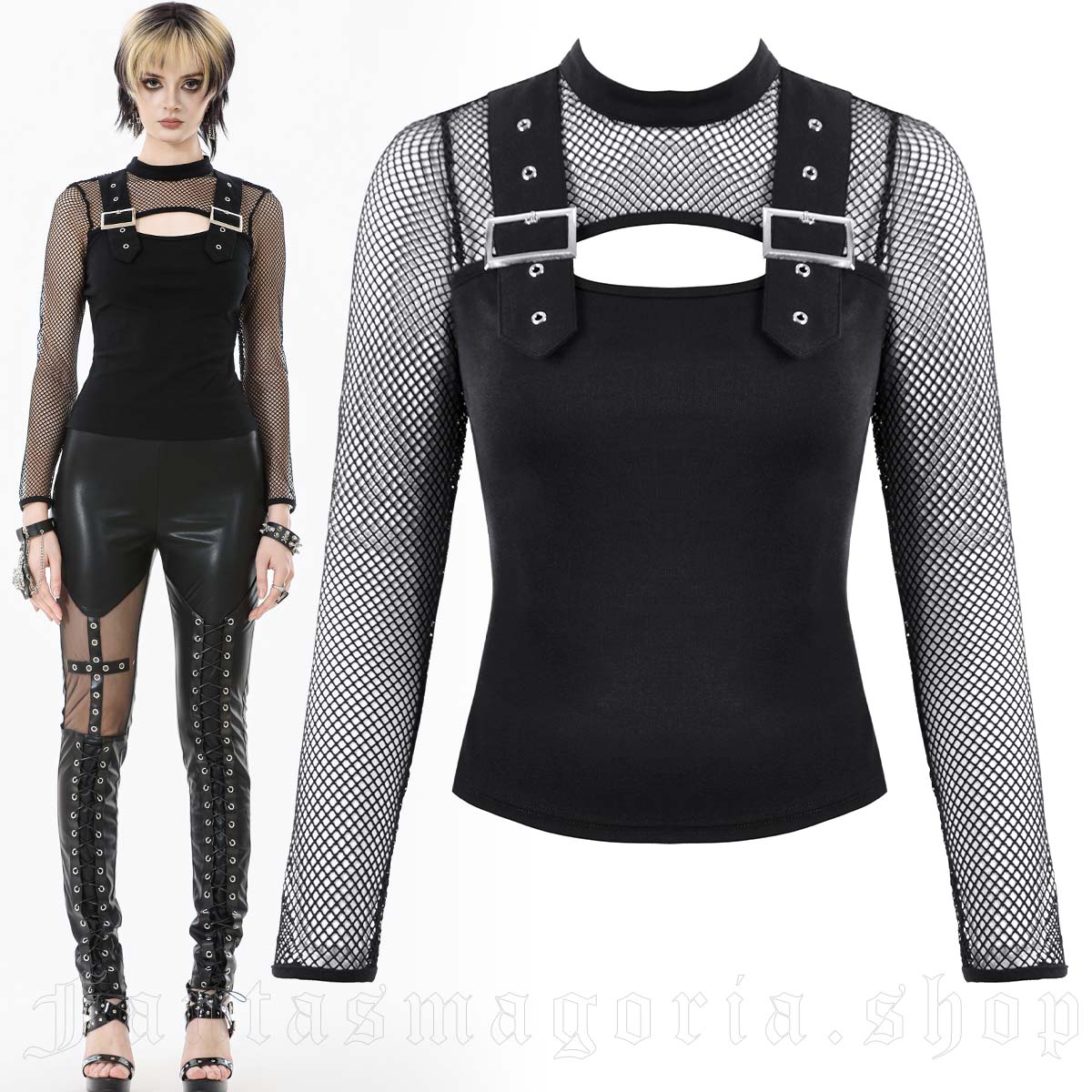 Dark In Love Blackout Net Longsleeve