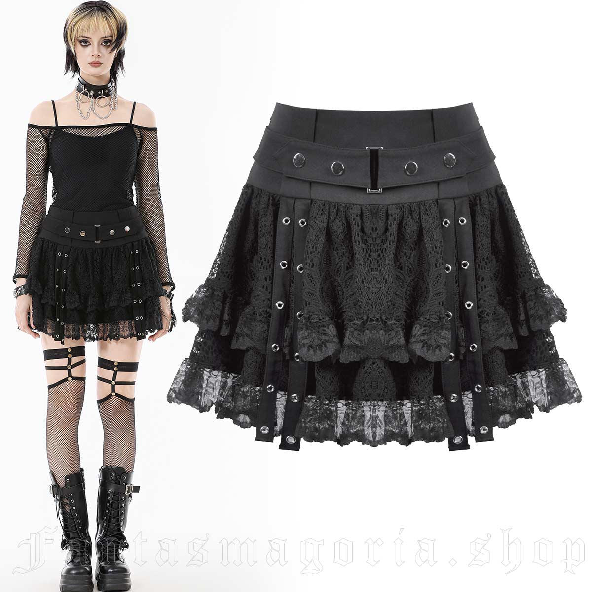 Dark In Love Noctem Lace Skirt