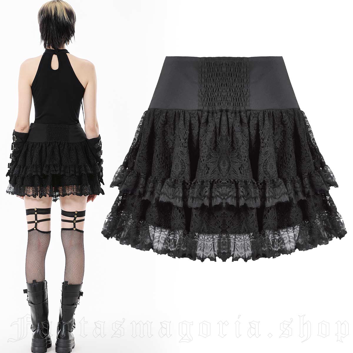 Dark In Love Noctem Lace Skirt – Bild 2