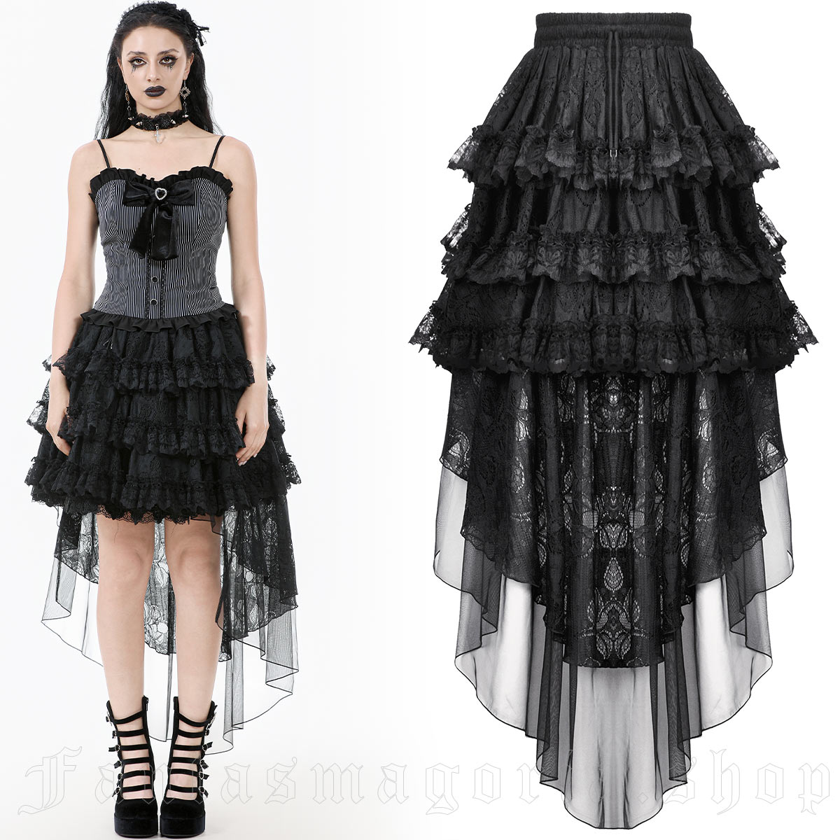 Dark In Love Whispers In Lace Skirt