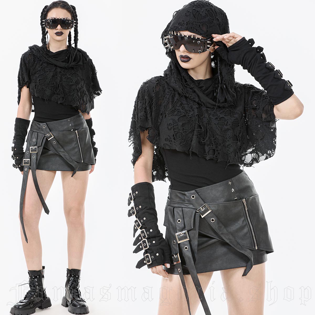 Dark In Love Witchcraft Hooded Capelet – Bild 2