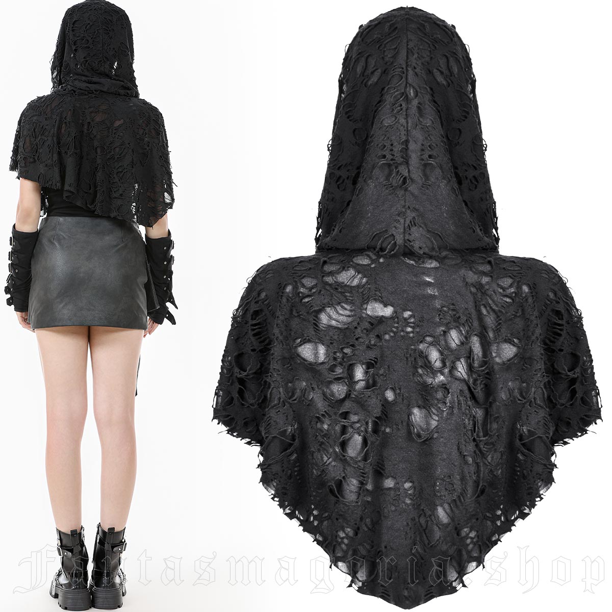 Dark In Love Witchcraft Hooded Capelet – Bild 3