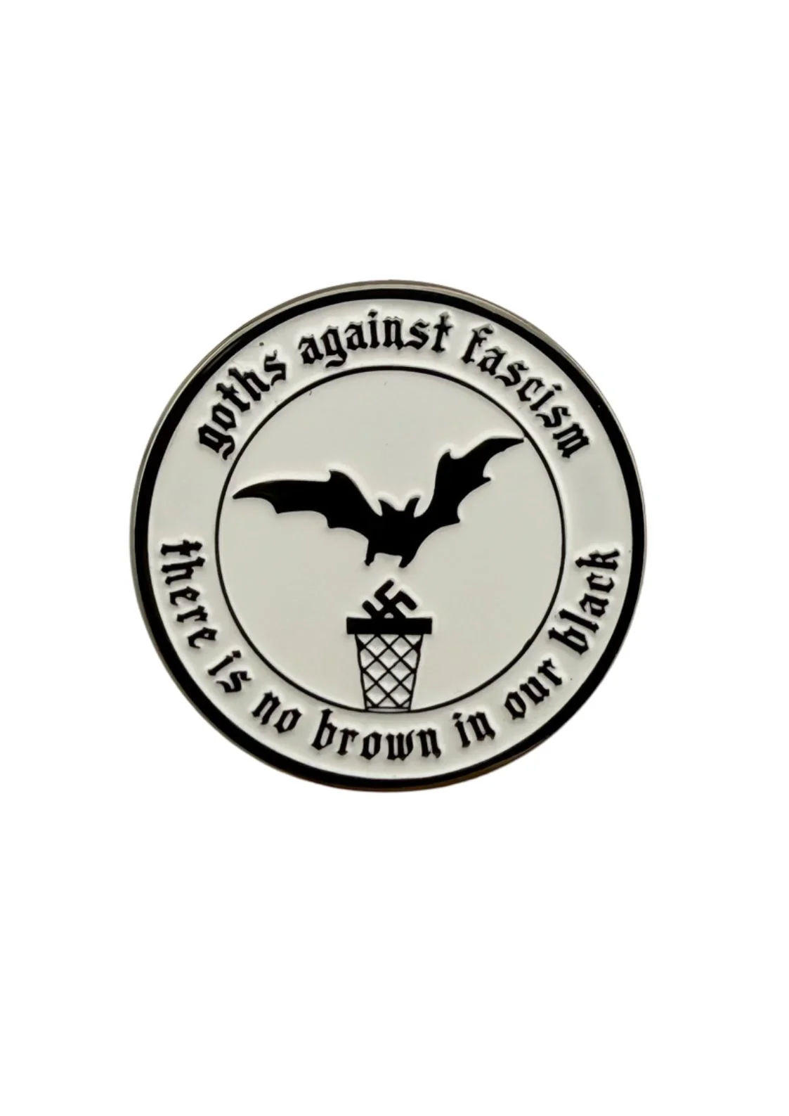 Easure Goths Against Fascism Pin