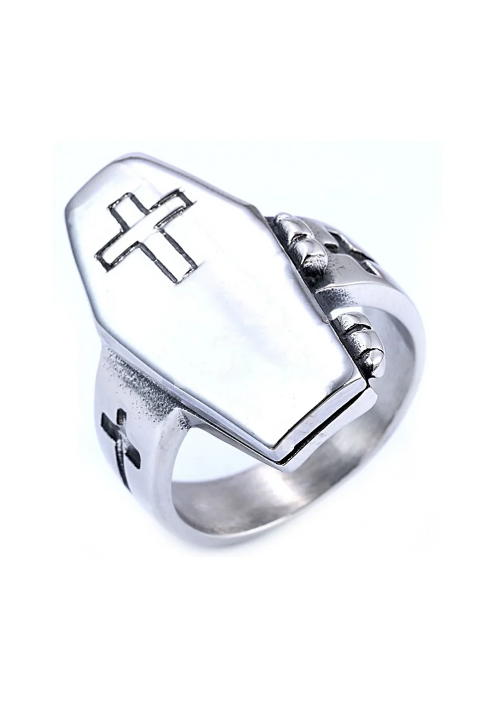 Easure Closed Coffin Ring