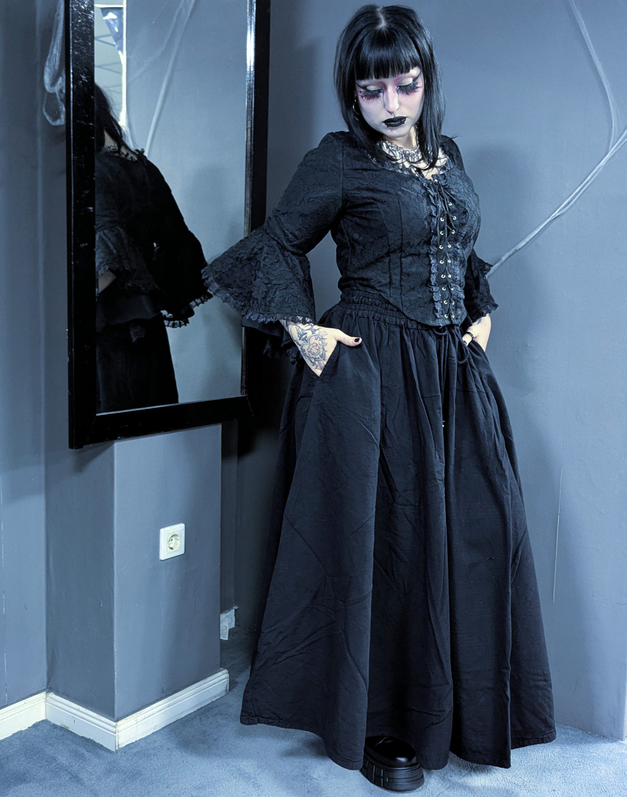 Emma Long Cotton Skirt