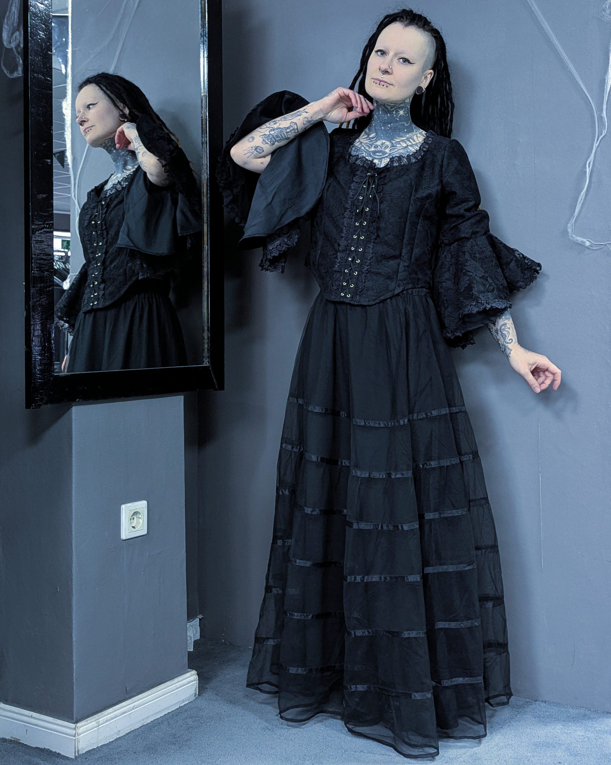 Josephine Long Mesh Skirt