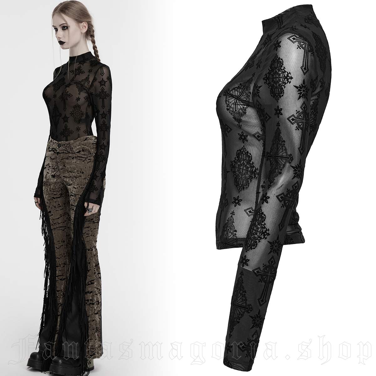 Punk Rave Forsaken Sacrament Top – Bild 3