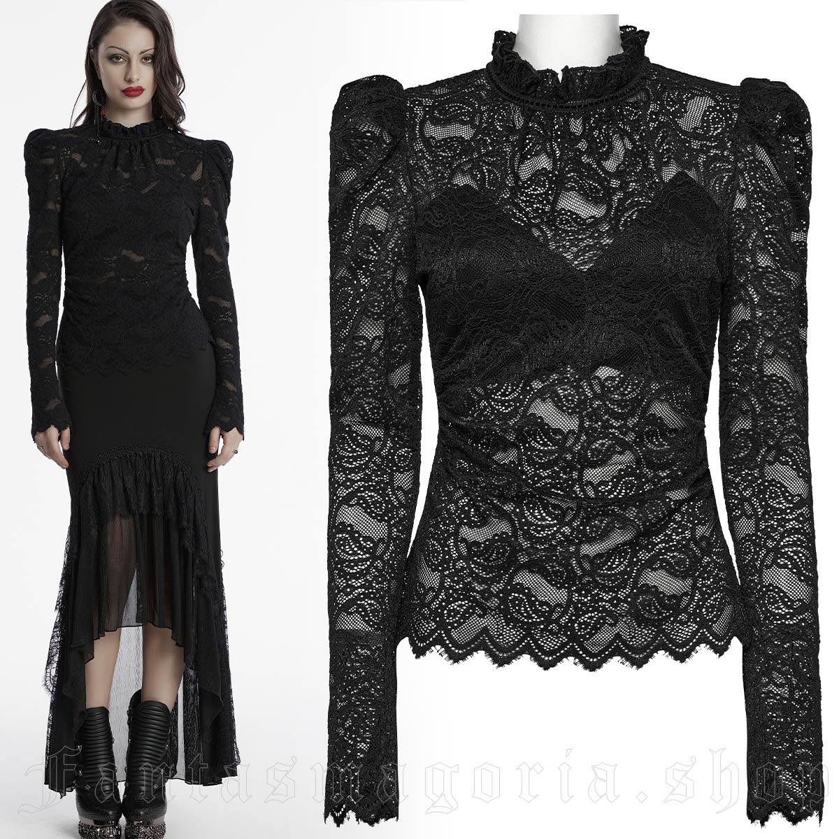 Punk Rave Nightdreamer Lace Top