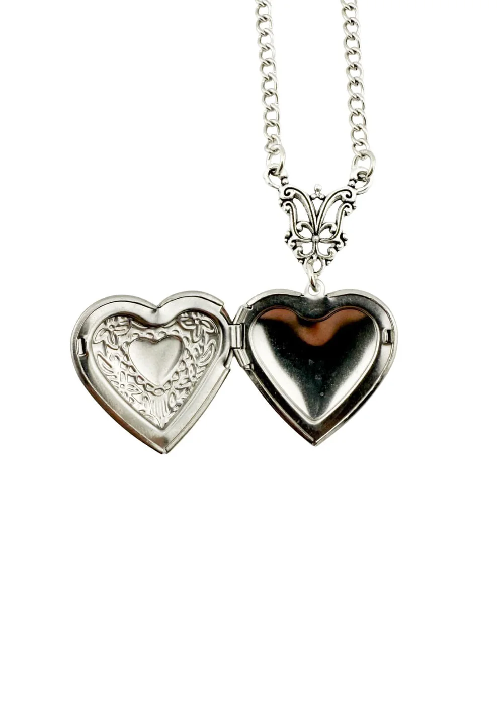 Easure Bats Heart Necklace