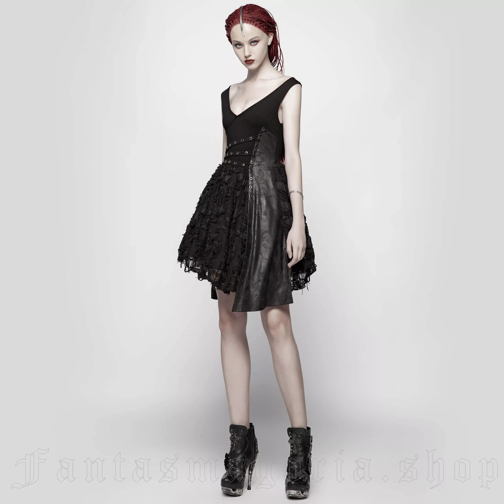Punk Rave Girl Stalker Dress – Bild 4