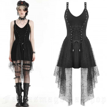Dark In Love Witch's Web Sleeveless Dress
