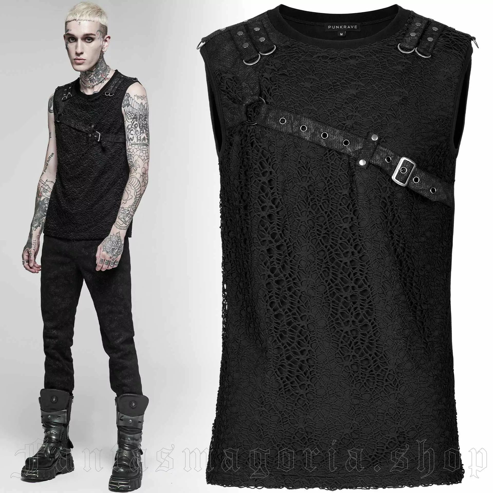 Punk Rave Deviant Behavior Sleeveless Top
