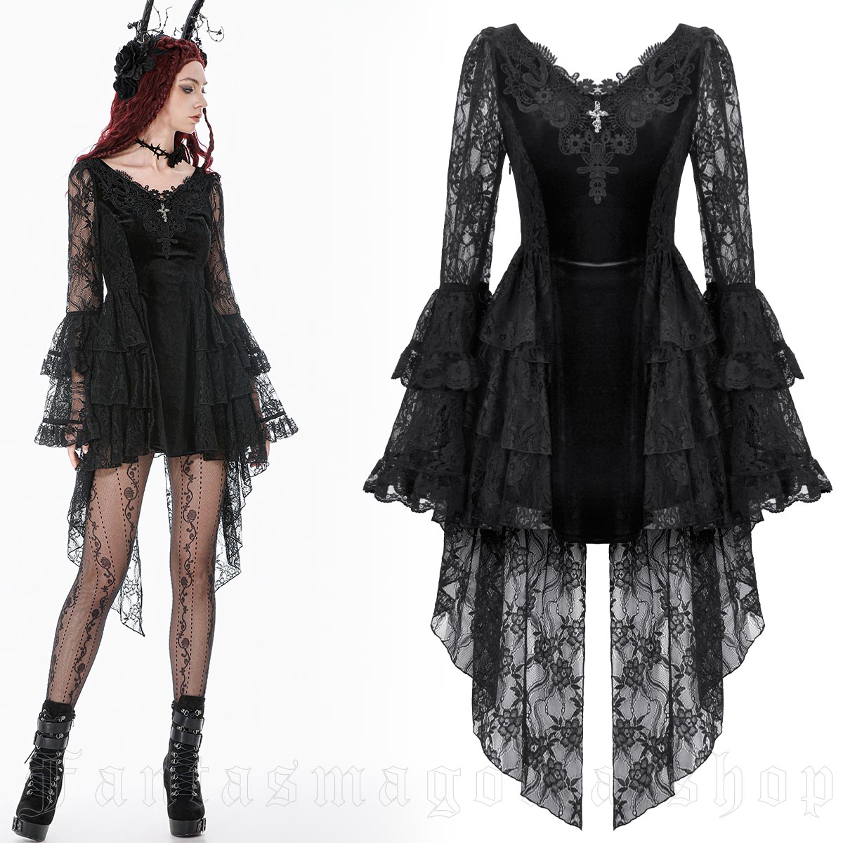 Dark In Love Mourning Princess Dress